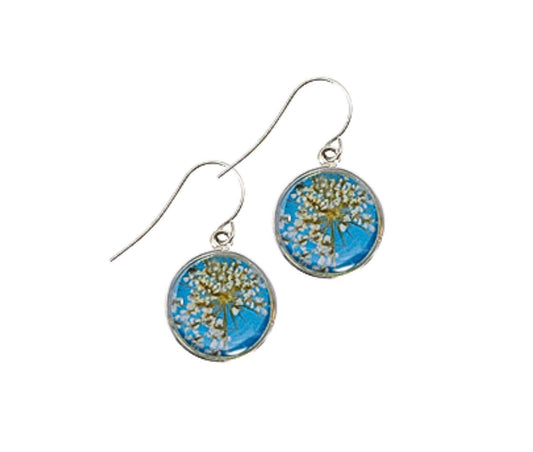 Laceflower on Belize Breeze Petite Round Earrings
