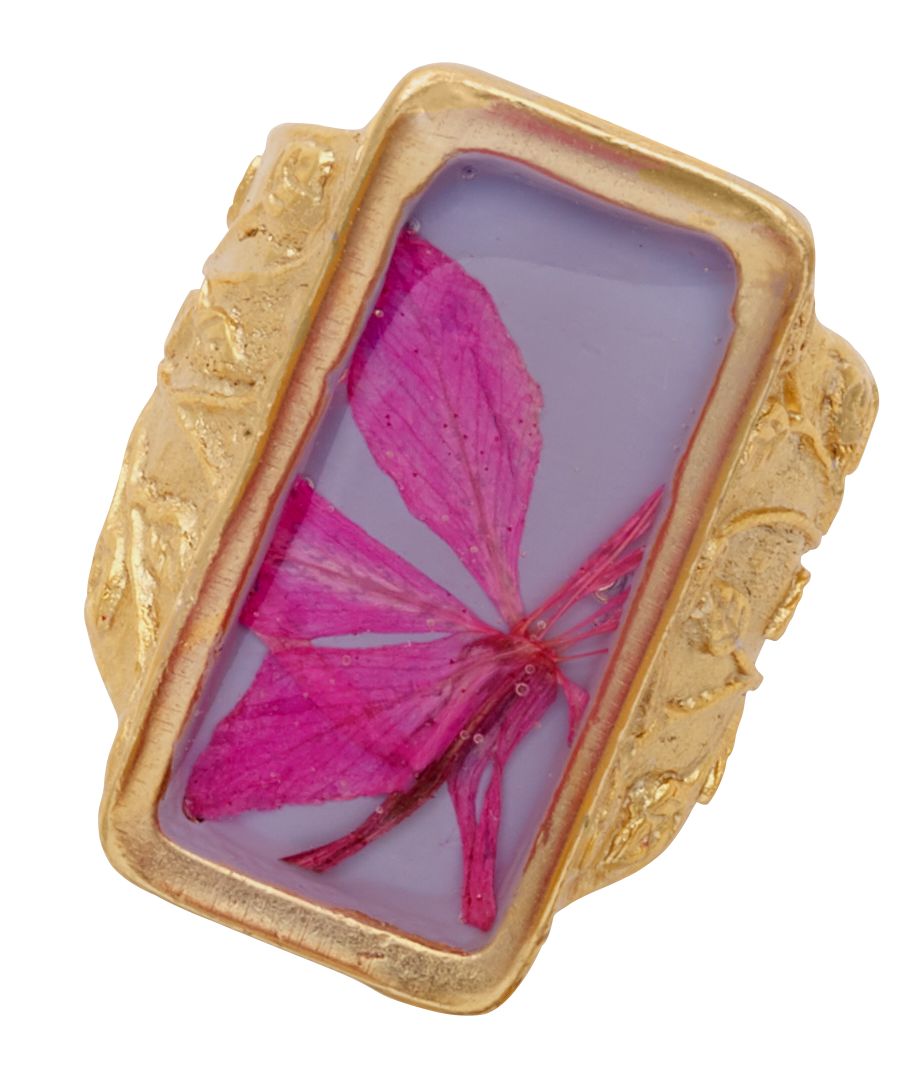 Mountain Peach Blossom Adjustable Ring